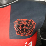 23/24 Bayer Leverkusen Home Black Player Version Soccer Jersey