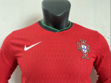 24/25 Portugal Home Long Sleeves Player 1:1 Quality Soccer Jersey