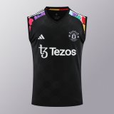 24/25 Manchester United  Black  1:1 Quality Training  Vest（A-Set）