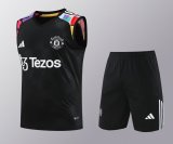 24/25 Manchester United  Black  1:1 Quality Training  Vest（A-Set）