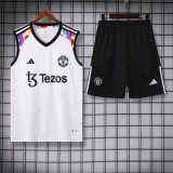 24/25 Manchester United  White  1:1 Quality Training  Vest（A-Set）