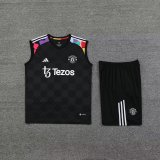 24/25 Manchester United  Black  1:1 Quality Training  Vest（A-Set）
