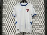 24/25 Czech Republic   White  Away  Fans 1:1 Quality Soccer Jersey