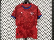 24/25 Czech Republic  Red Home  Fans 1:1 Quality Soccer Jersey