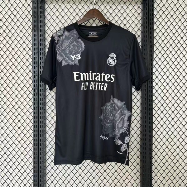 23/24 Real Madrid Y-3 Black Fans 1:1 Soccer Jersey