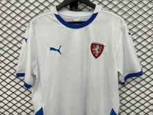 24/25 Czech Republic   White  Away  Fans 1:1 Quality Soccer Jersey