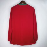 2012 Portugal Home Long Sleeve   1:1 Retro Soccer Jersey