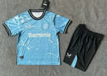 23/24 Bayer LeverkusenThird 1:1 Quality Kids Soccer Jersey