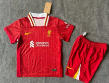 24/25 Liverpool Home 1:1 Kids Soccer Jersey