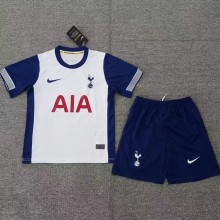 24/25 Tottenham Home White kids 1:1  Soccer Jersey