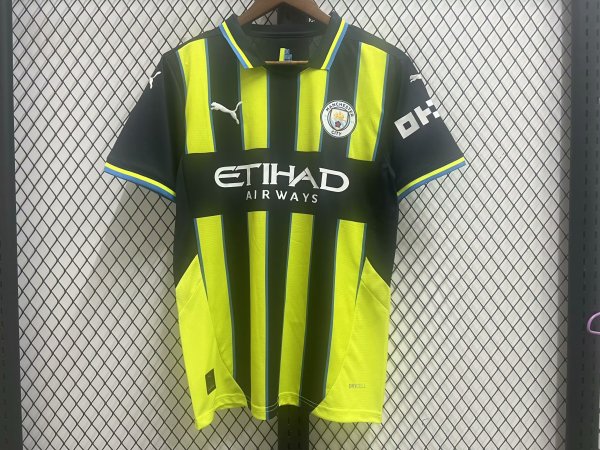 24/25 Manchester City Away Fans 1:1 Quality Soccer Jersey