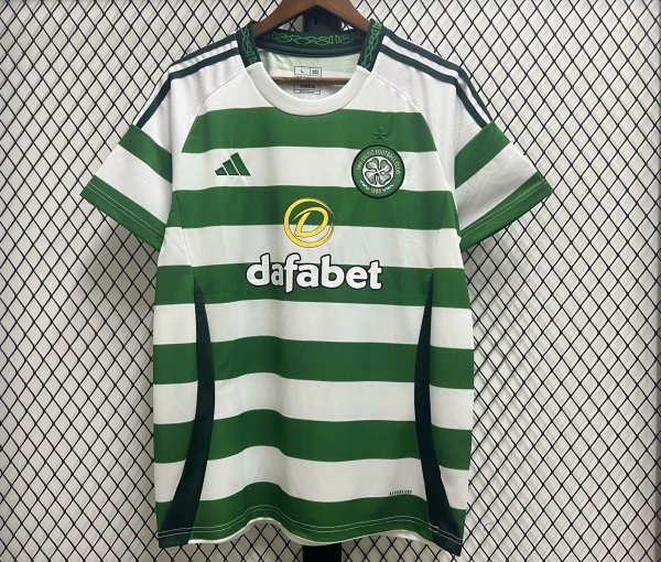 24/25 Celtic Home  White Green  Fans 1:1 Quality Soccer Jersey