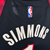 24/25 Trail Blazers SIMMONS #1 Black City Edition 1:1 Quality NBA Jersey
