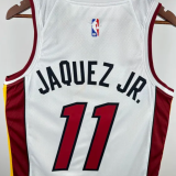24/25 Miami Heat JAQUEZ JR. #11 White  1:1 Quality NBA Jersey