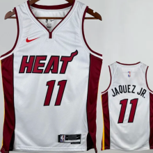 24/25 Miami Heat JAQUEZ JR. #11 White  1:1 Quality NBA Jersey