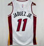 24/25 Miami Heat JAQUEZ JR. #11 White  1:1 Quality NBA Jersey