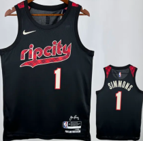 24/25 Trail Blazers SIMMONS #1 Black City Edition 1:1 Quality NBA Jersey 24/25 Trail Blazers SIMMONS #1 Black City Edition 1:1 Quality NBA Jersey