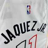 24/25 Miami Heat JAQUEZ JR. #11 White  City Edition 1:1  Quality NBA Jersey