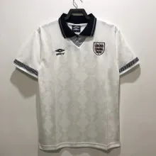 1990 England Home 1:1 Quality Retro Soccer Jersey