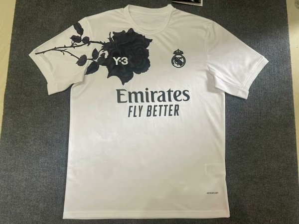 23/24 Real Madrid Y-3 White Fans 1:1  Quality Soccer Jersey