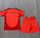 24/25 Bayern Munich Home Kids 1:1 Soccer Jersey