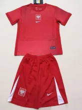 24/25 Poland  Away  Kids  1:1 Quality Soccer Jersey
