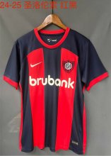 24/25  San Lorenzo Home  Red  And Black  Fans 1:1 Quality Soccer Jersey