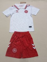 24/25 Denmark  Away  Kids  1:1 Quality Soccer Jersey