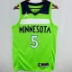 24/25 Timberwolves EDWARDS #5 Fluorescent Green 1:1 Quality NBA Jersey