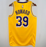 24/25  Lakers HOWARD #39 Yellow  1:1 Quality NBA Jersey