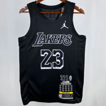24/25 Lakers JAMES #23 Black Honor Edition  1:1 Quality NBA Jersey