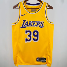 24/25  Lakers HOWARD #39 Yellow  1:1 Quality NBA Jersey