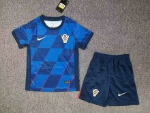 24/25 Croatia  Away  Kids  1:1  Soccer Jersey