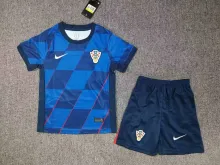 24/25 Croatia  Away  Kids  1:1  Soccer Jersey
