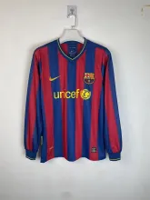 2009/2010 Retro Barcelona Home Long sleeve 1:1 Quality Soccer Jersey