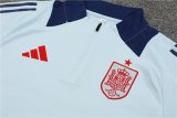 24/25  Spain  Light  Blue Training Tracksuit 1:1 Quality Soccer Jersey