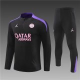 24/25 PSG Training  Suit  Black Violet  1:1 Quality Training Jersey