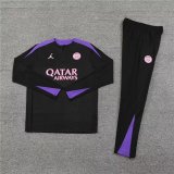 24/25 PSG Training  Suit  Black Violet  1:1 Quality Training Jersey