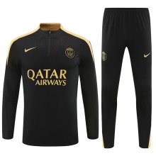 24/25 PSG Training  Suit  Black Gold 1:1 Quality Training Jersey
