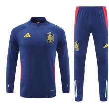 24/25  Spain  Treasure Blue Training Tracksuit 1:1 Quality Soccer Jersey