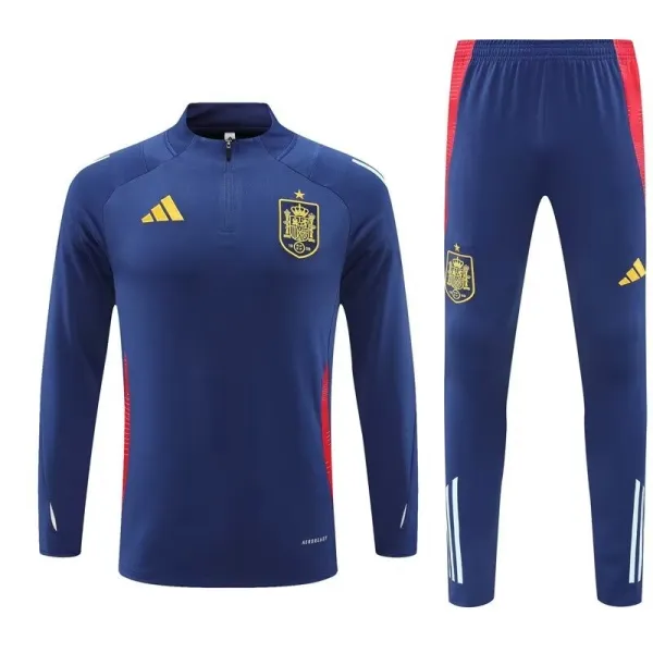 24/25  Spain  Treasure Blue Training Tracksuit 1:1 Quality Soccer Jersey