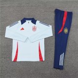 24/25  Spain  Light  Blue Training Tracksuit 1:1 Quality Soccer Jersey