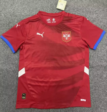 24/25 Serbia Home Red Fans Soccer Jersey
