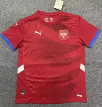 24/25 Serbia Home Red Fans Soccer Jersey