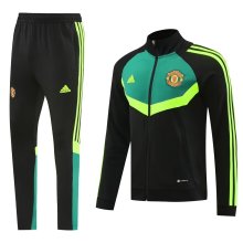 24/25 Manchester United Dark  Green Training Suit  1:1 Quality Training Jersey