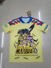 25/25  America  15 crowns  Yellow  Fans 1:1 Quality Soccer Jersey