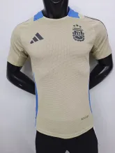 24/25  Argentina  Earthy  Yellow  Player 1:1 Quality Soccer Jersey