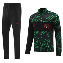 24/25 Nigeria  Black Green High Collar  Jacket Tracksuit   1:1 Quality