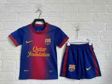 2012/2013 Barcelona Home 1:1 Kids Retro Soccer Jersey