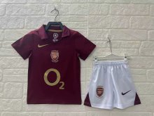 2005/2006 Arsenal Home 1:1 Kids Retro Soccer Jersey